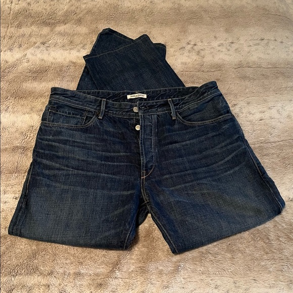 🇺🇸 Levi's Made & Crafted Jeans Straight Button Fly Mens 34X34 Made In USA - Picture 4 of 10